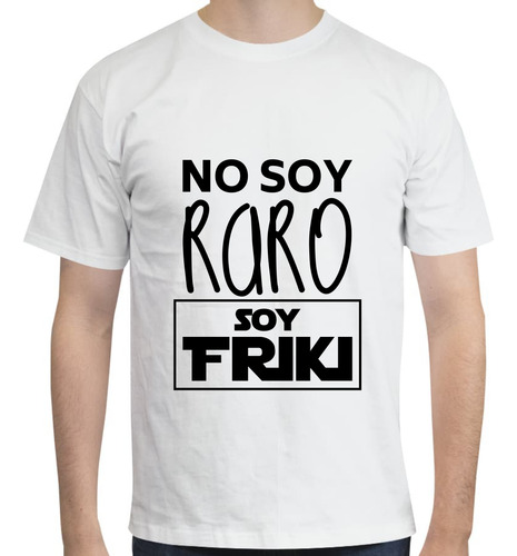 Playera No Soy Raro Soy Friki - Frikis - Anime - Negro
