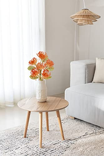Briful 6pcs Flores Artificiales De Crisantemo De Otoño 4 Pul