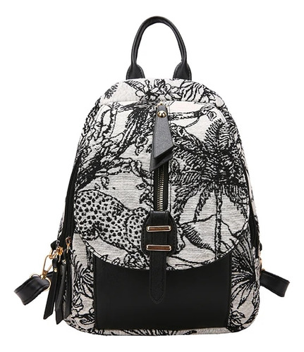 Mochila De Lujo Er Para Mujer, Con Estampado De Flores, Bols