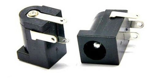 Conector Dc 5.5x2.5mm Jack Hembra  Plastico Para Pcb