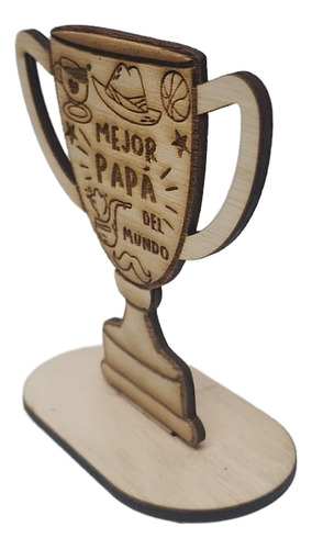 Pack De 10 Trofeos Del Mejor Papá Del Mundo Español Mejor Papá Del Mundo