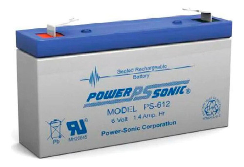 Bateria Respaldo Power Sonic Ps-612 F1 6v 1.4ah