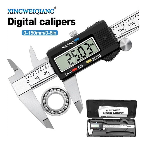 Caliper Pie De Rey Digital Calibrador Milimétrico Profesiona