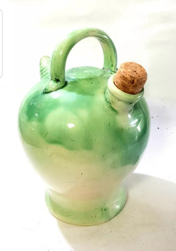 Botijo Botellón De Ceramica De 2 Litros,pico Dañado, Usable (Usado)