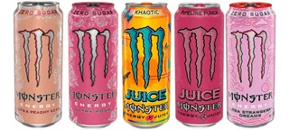 Monster Pipeline Punch Ultra Rosa Khaotic Strawberry Peachyk