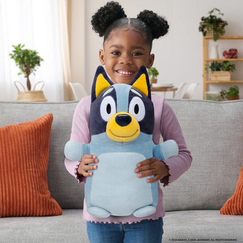 Hugmees Squishmallows Bluey Felpa Suave 35cm De Alto / H