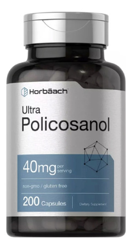 Policosanol 40mg Colesterol Saludable  (200 Caps) Americano