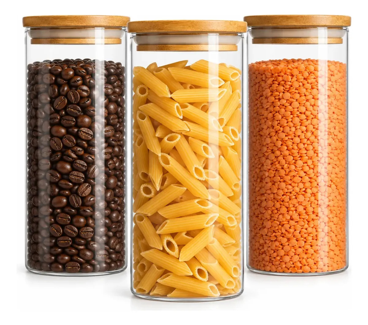 Kit 3 Potes Herméticos Muug 1000ml