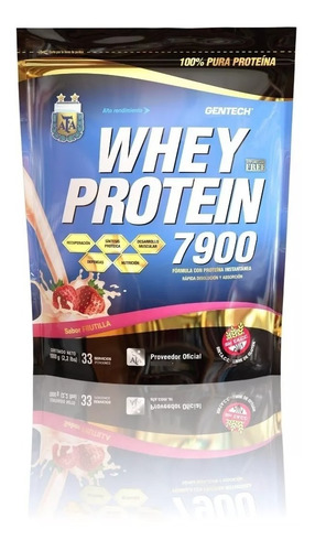 Whey Proteina 7900 Afa 1 Kg Gentech Proteína Sin Tacc