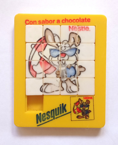 Antiguo Puzzle Rompecabeza Publicidad Nestle Nesquik - 1988