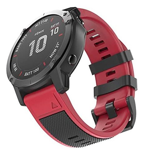 Compatible Con Fenix 5x Band, Correa Deportiva De Pulgadas (