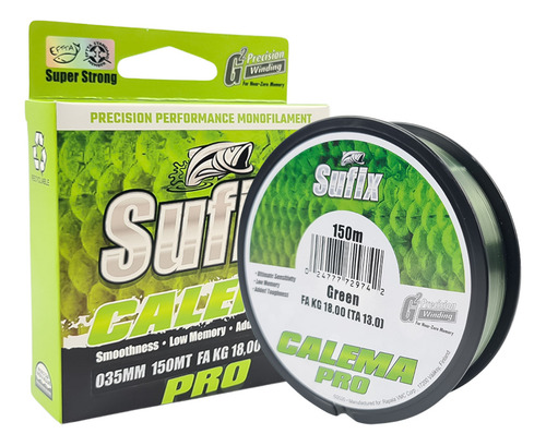 Linha Mono Sufix Calema Pro 0,30mm 33lbs/15kg - 150 Metros