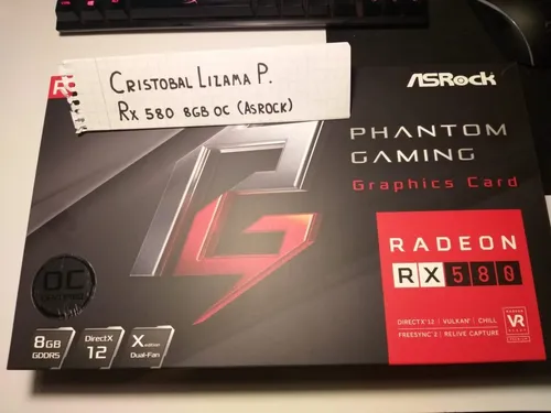 Tarjeta De Vídeo Asrock Phantom Gaming X Radeon Rx580 8g Oc - $ 190.000