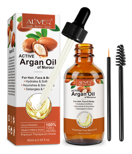 Aceite De Argn, Aceite De Argn Marroqu 100% Puro Para El Cab