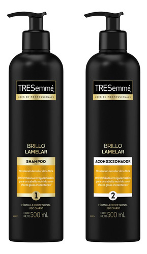 Tresemme Kit Brillo Lamelar Shampoo Y Acondicionador X 500ml