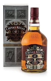 Whisky Chivas Regal 12 Años Blended Litro Estampillado
