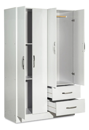 Ropero Family Muebles Maximo 64000 4p Blanco