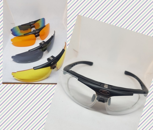 Anteojo/goggle 5 Caretasprotección Ocular Para Graduar. 