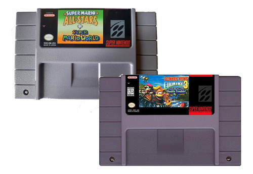 Donkey Kong Country 3 + Mario All Stars + Mario World Snes