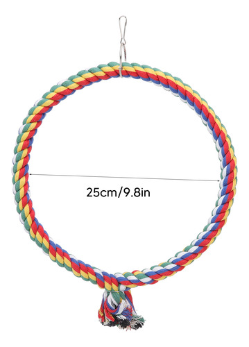 Cuerda De Algodón Con Forma De Pájaro Swing Toys, Colorida,
