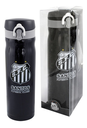 Garrafa Térmica Santos Inox Pressão 450 Ml