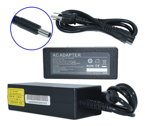 Cargador Dell 65w 19.5v 3.34a 4.5x3.0mm La65ns2-01