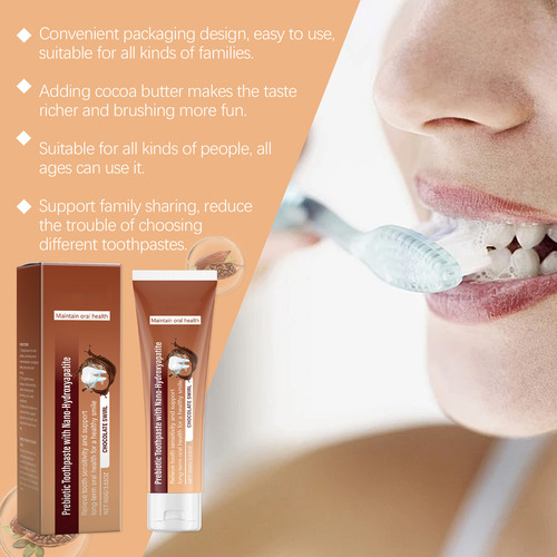 D Creme Dental Branqueador Com Sabor De Chocolate Embranquec
