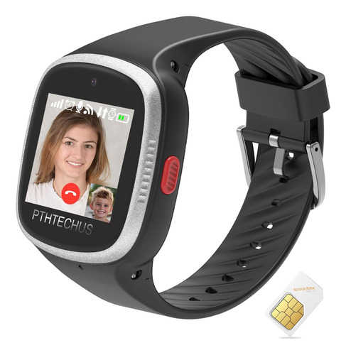 Reloj Inteligente P/niños Pthtechus Con Gps -negro