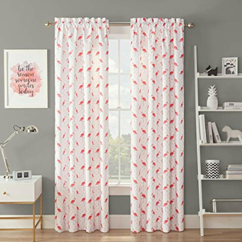 Waverly Spree Room Darkening Curtains For Bedroom Flamingo