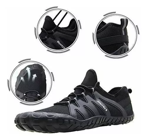  Zapatos minimalistas para hombre Barefoot Cross-Trainer,  A-Negro : Ropa, Zapatos y Joyería