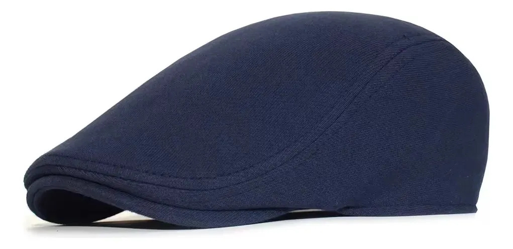 Cap Boina Bulier Modas Inglesa Italiana Lisa Cor Azul-escuro Tamanho Un
