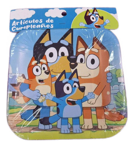 Platos Bluey X 6 Und Cumpleaños Cotillon 