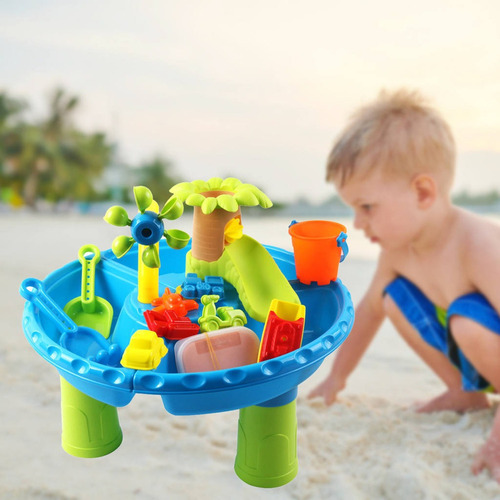 J 22 Piezas Mesa De Agua De Arena 4 En 1, Mesas De Juegos
