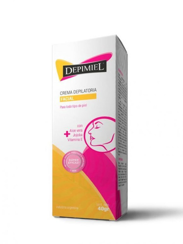 Imagen 1 de 1 de Crema depilatoria Depimiel Crema Depilatoria para rostro piel normal 40 g
