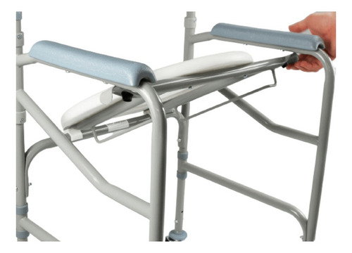 Imagem 3 de 5 de Cadeira De Banho Hospitalar Dobravel P/ 100 Kg D40 Dellamed