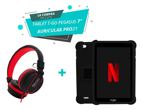 Tablet Gamer Ni os 2gb Ram Con Funda Auriculares Vincha