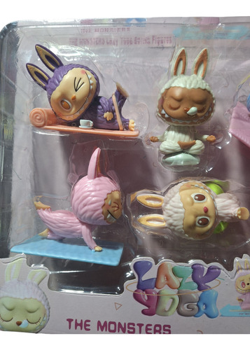 Labubu Muñecos En Yoga Set X 6