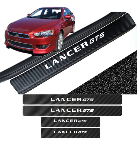 Sticker Protección De Estribos Puertas Mitsubishi Lancer Gts