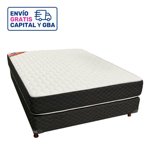 Colchon Sommier Piero Foam 2 Plazas De Espuma 190x140x23cm