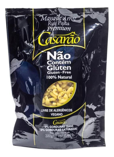 Kit 3 Macarrão Amori Premium Sem Glúten Casarão 200g