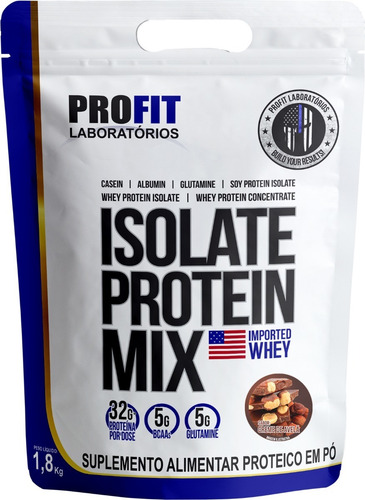 Imagem 1 de 3 de Whey Isolate Protein Mix Refil 1,8kg Profit - Mp Importada