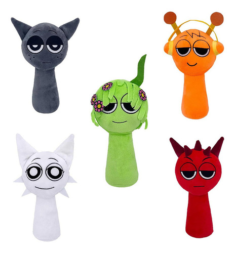 Para Brinquedos De Pelúcia Sprunki Rhythm Box Series, 5