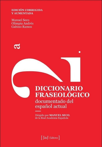 Diccionario Fraseologico, De Aa.vv. Editorial Jdej Editores, Tapa Blanda En Español