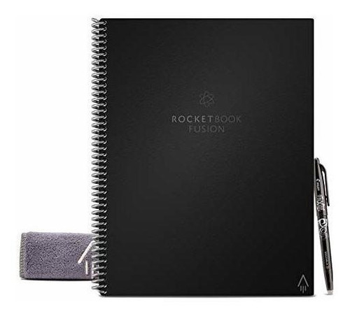 Rocketbook Fusion Smart - Cuaderno Reutilizable, Calendario,