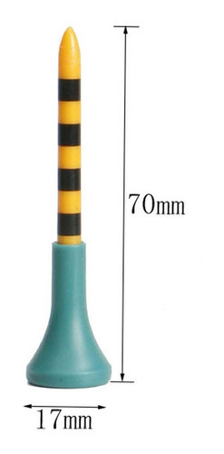 Soporte De Goma De Pvc Para Tees De Golf, 7 Cm X 1,7 Cm