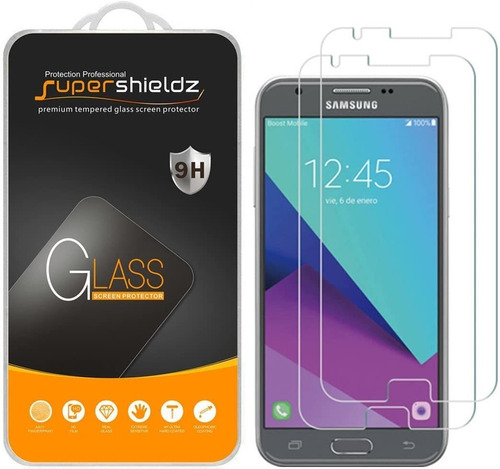  2-pack  Samsung Galaxy J3 Mision  Burbuja De Protector De