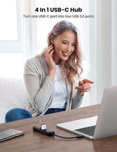 Imagen 5 de 9 de Hub Usb-c - 4 Port Usb 3.0 - Pc / Mac - Excelente Calidad