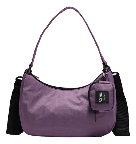 Bolso Pequeño De Hombro Vans Catch Fire Acabado De Los Herrajes Negro Color Mermelada De Uva Correa De Hombro Mermelada De Uva Diseño De La Tela Sintético