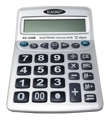 Calculadora Teclas Y Numeros Grandes 12 Digitos 