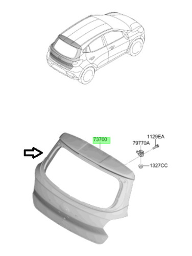 Portalon Original Hyundai Grand I10 2021 2024